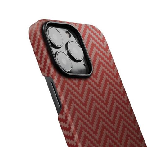 Pitaka iPhone 13 Pro Max dėklas (Red/Orange Twill), iPhone 13 Pro Max ...