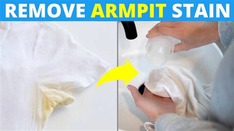 How To Remove Yellow Armpit Stains From Colored Shirts And White Clothes Youtube