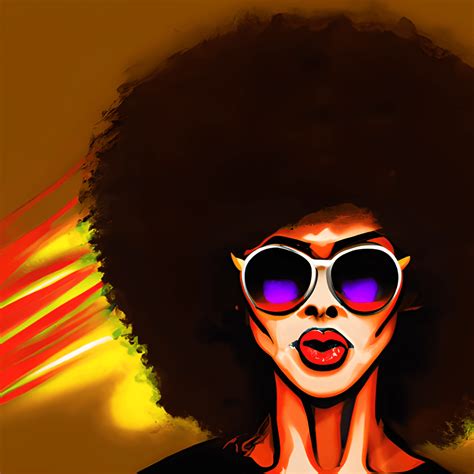 Classy Painting Comic Style Pop Art Black Girl Creative Fabrica