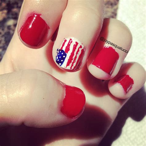 American Flag 4th Of July Nail Art 4th Of July Nails July Nails Nails