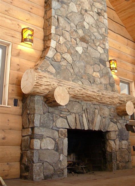 Faux Stacked Stone Fireplace | Fireplace Designs