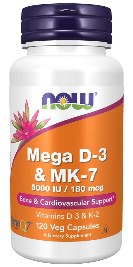 NOW Mega D-3 & MK-7 | Shop for NOW Mega D3 & MK7 | NOW Foods