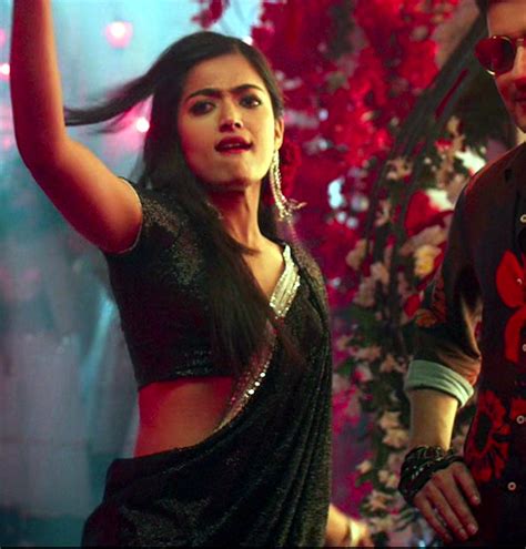 Rashmika Mandanna Tollywood SNMCS Hot Saree Hd Caps Starcelebblog