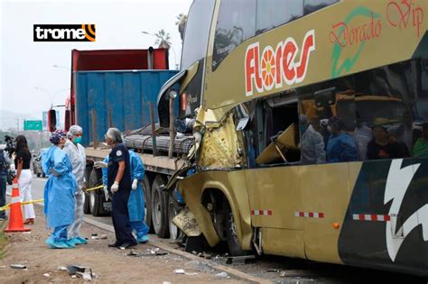 Accidente En Panamericana Sur Chofer De Bus Interprovincial Se Habría