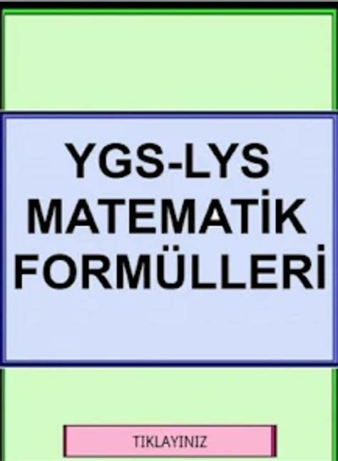 AYT TYT YKS Matematik Formülle for Android Download