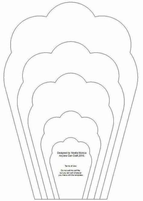 Patrones Plantillas De Flores De Papel Para Imprimir Pdf