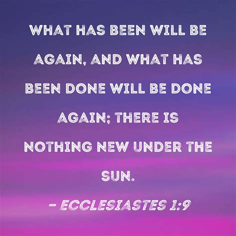 Ecclesiastes Quotes Ecclesiastes 1:9 Print, Large White And Grey