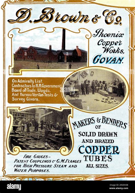 D Brown And Co Copper Works Govan Scotland S Industrial Souvenir