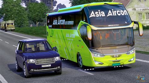 Asia Aircon Ashok Leyland AC Bus Dhaka To Comilla Pro BD Map ETS 2