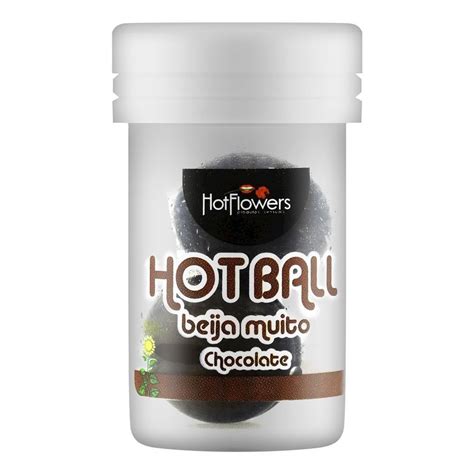 Hot Ball Dupla Beija Muito Chocolate Hot Flowers Distribuidora Hot Flowers