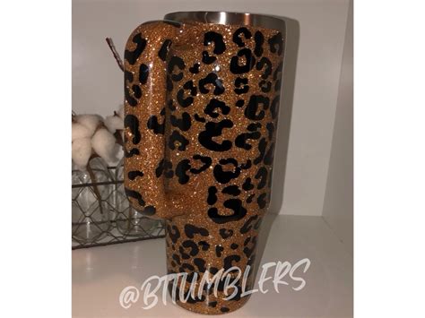 40oz Leopard Print Stanley Animal Print Cup Cheetah Print Etsy