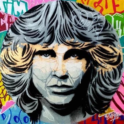 Peinture Jim Morrison par Sufyr Carré d artistes