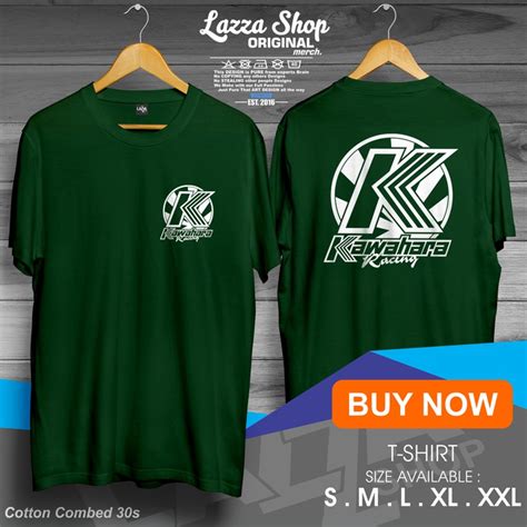 Kaos Polos Hijau Depan Belakang