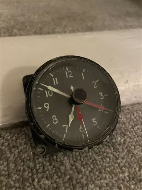 Ww2 Raf 1944 Aircraft Cockpit Clock Fully Working Spitfire Hurricane D Day £200 00