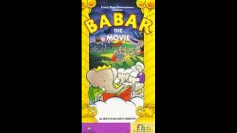 Opening to Babar the Movie 1990 VHS - YouTube