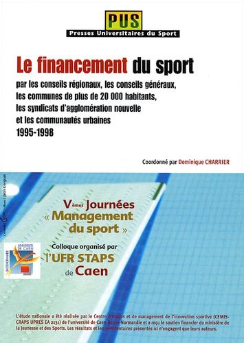 Le Financement Du Sport Tome De Dominique Charrier Livre Decitre