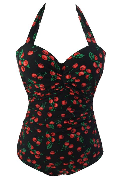 Cherry Retro Bikini Top At Guillermo Wilbur Blog