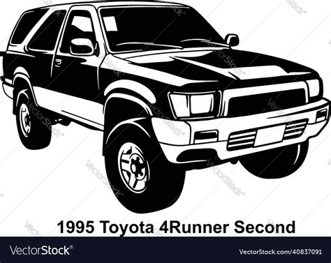 Suv Car 4x4 Off Road Pickup Truck Royalty Free Vector