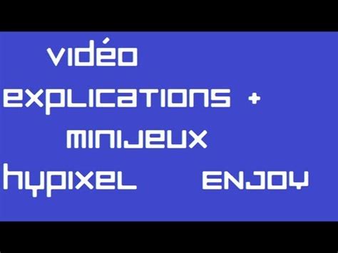 Minecraft Quelques Jeux Sur Le Serveur D Hypixel Rencontre Avec