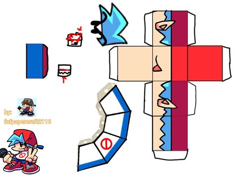 Fnf Boyfriend Papercraft By Fnfpapercraft2116 On Deviantart