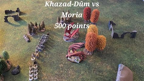 MESBG battle report Khazad Dûm vs Moria 500 points battle report YouTube