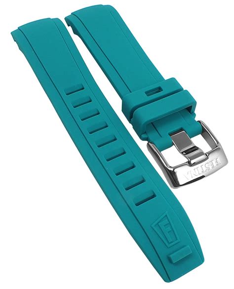 Festina Uhrenarmband Kautschuk T Rkis F Schlie E Silberfarben