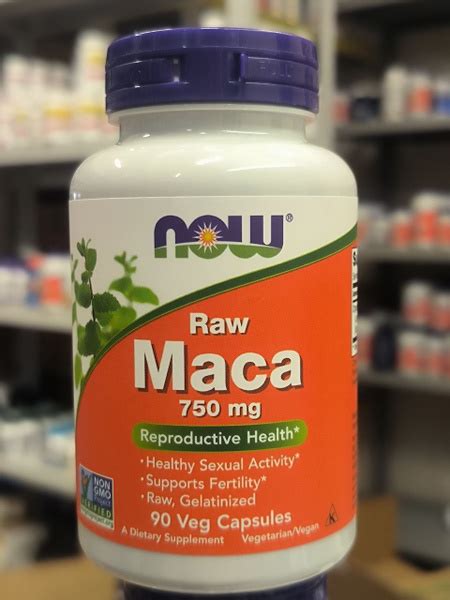 Now Foods, Raw Maca, 750 мг, 90 капсул - купить с доставкой по выгодным ...