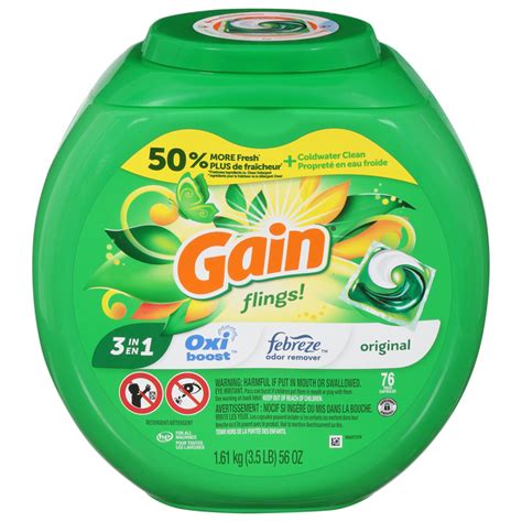 Save On Gain Flings Original In Laundry Detergent Pacs Order