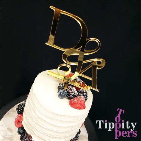 Cake Topper En Forme De Monogrammes Pour Un Mariage Ou Un Anniversaire