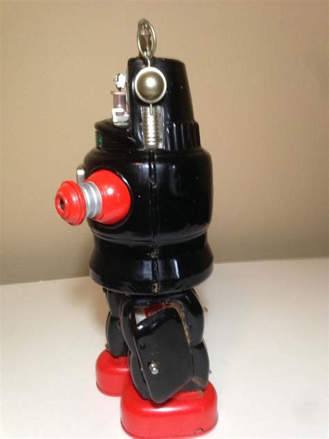 S Nomura Mechanized Robby Robot Tin Battery Operated Vintage Japan