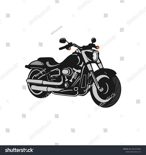 Motorcycle Silhouette Black White Stock Vector (Royalty Free ...