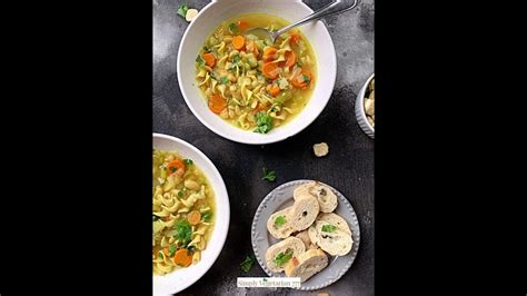 Instant Pot Vegetable Noodle Soup Vegetarian Chicken Noodle Soup Recipe Link Below Youtube