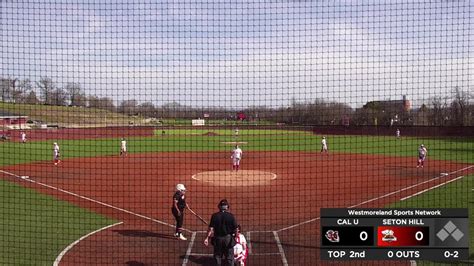 California Pa At Seton Hill Game Baseball Westmorelandsports