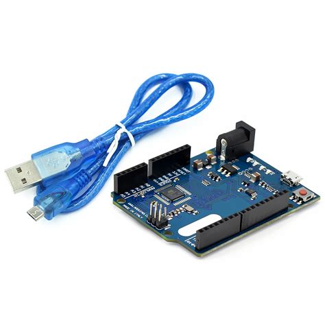 Para Arduino Leonardo R Microcontrolador Atmega U Placa De