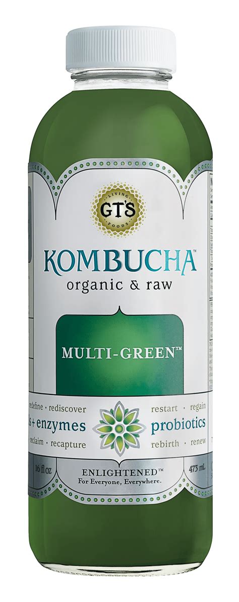 Gt S Enlightened Organic Raw Multi Green Kombucha Fl Oz