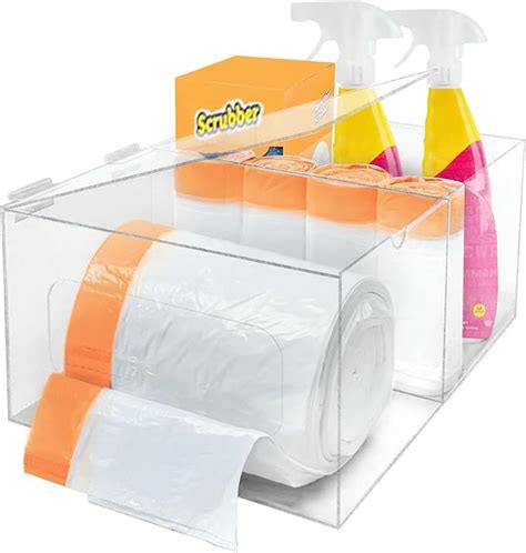 Amazon In Extra Large Acrylic Trash Bag Dispenser Under Sink