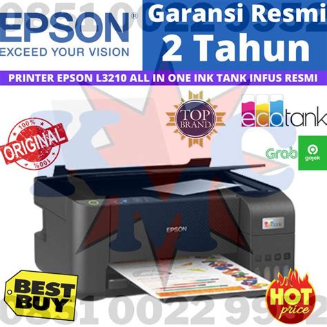 Jual Printer Epson L3210 Print Scan Copy Pengganti L3110 Resmi Shopee Indonesia