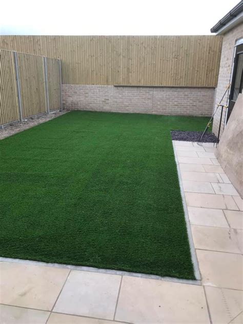 New Build Artificial Lawn Transformation By Trulawn Artificial Grass