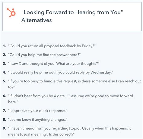 10 Effective Ways To Say Looking Forward To Hearing From You Looking Forward Hearing Forward