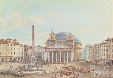 View Of The Pantheon Rome Painting By Victor Jean Nicolle Fine Art