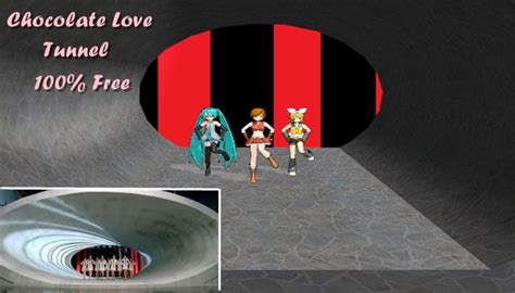 Chocolate Love Tunnel For Mmd By Kosaizu On Deviantart