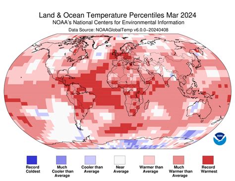 Last Month Was Earths Warmest March In Noaas Record Books