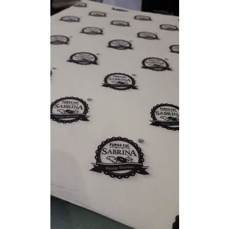 Jual Wrapping Paper Custom Paket Olshop Kertas Roti Kertas Pembungkus