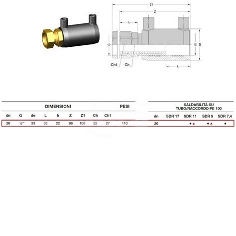 Manicotto Transizione D 20 Con Ghiera Libera 2170160020AA Leroy Merlin