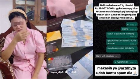 VIRAL 1 Bulan Kerja ART Ini Kepergok Bobol 4 ATM Milik Majikan Uang