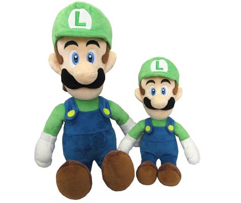 Supper Mario Broth - Yoshi and Luigi plushies in two different sizes.