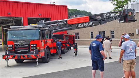 Holmdel Fire Department Wetdown For New Tower Ladder