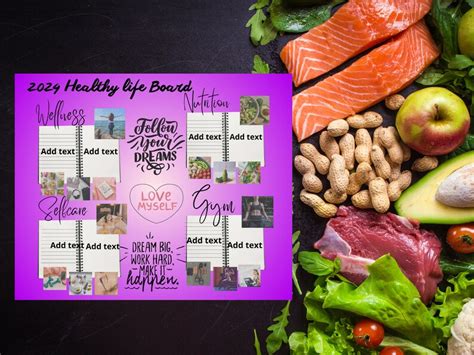 2024 Vision Board Healthy Life Nutrition 2024 Visión Board Canva