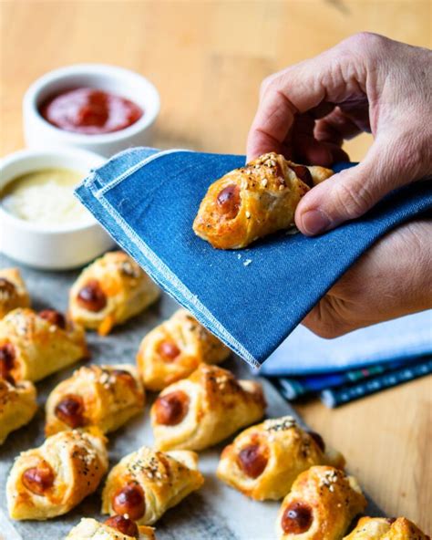 Cheesy Pigs in a Blanket | Blue Jean Chef - Meredith Laurence