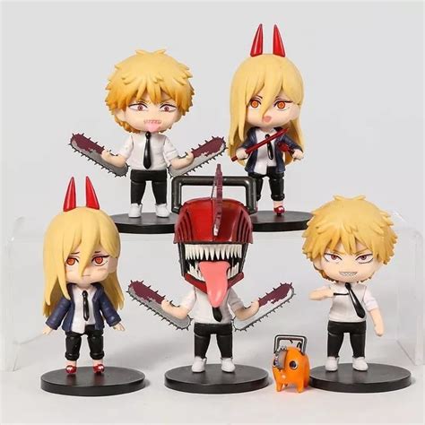 Action Figures Anime Chainsaw Man Denji Power Pochita Bonecos